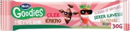 Nessiworld Hero Goodies Çilek Kakao Meyve Bar 30 Gr