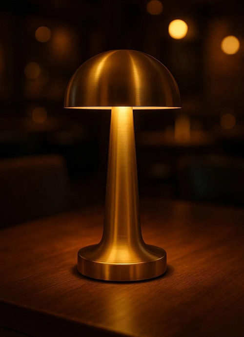 Ct-8429 Retro Gold Dokunmatik Şarjlı Led Masa Lambası