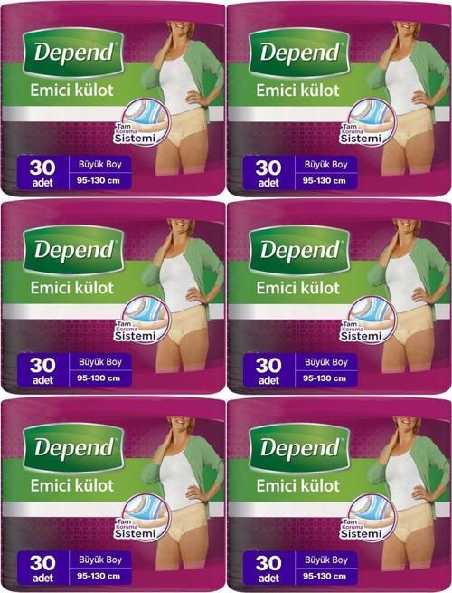 Emici Külot Hasta Bezi Large - Büyük Kadın 180 Adet (6pk*30)