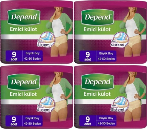 Emici Külot Kadın Büyük 36 Adet