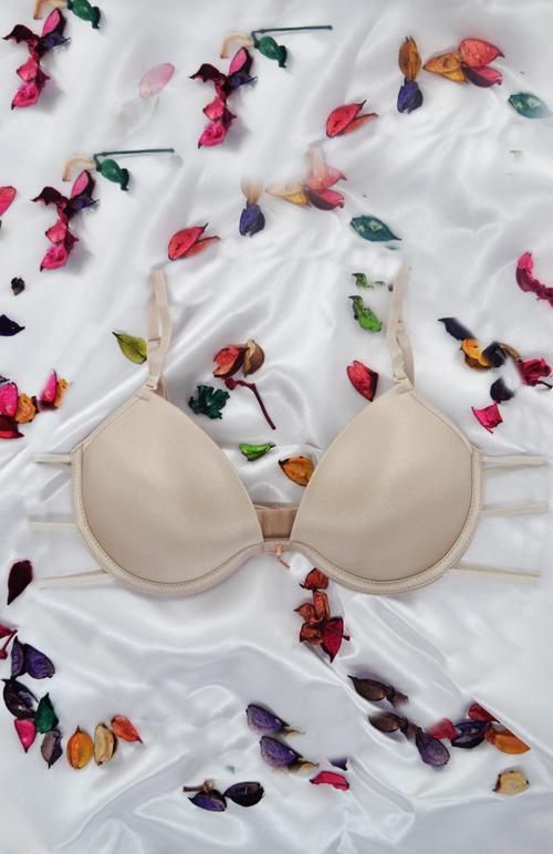 7007-B Destekli-Balenli Taşlı Biyeli Micro Sütyen