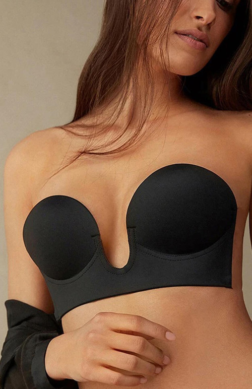 F.K. Lingerie Kadın Push Up Görünmez Kendinden Yapışkanlı Hayalet Büstiyer Sütyen 1309