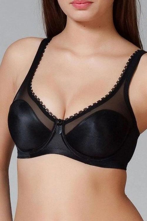 Kadın Desteksiz Balenli Askı Transparan Detaylı Toparlayıcı Sütyen (1640)