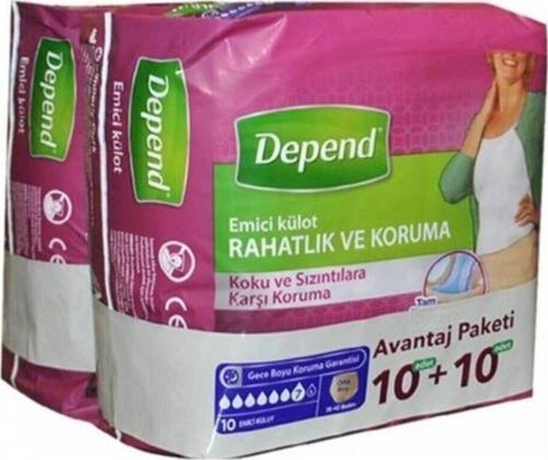 Kadın Orta Emici Külot 10+10 Avantaj Paket