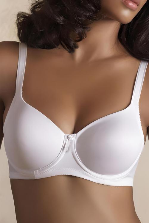 Kadın Desteksiz Balenli Fiyonklu Düz Sütyen (1950)