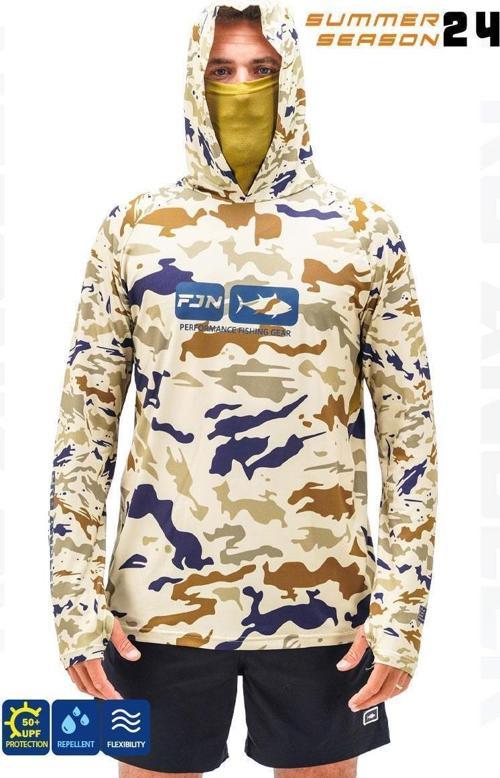 Pro Angler S24 Buff & Hoodie Natural Camo M