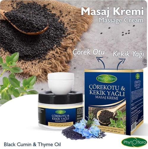 Phytoflora Çörekotu & Kekik Yağlı Masaj Kremi