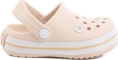 Ekru Eva Hafif Unisex Çocuk Sabo Terlik 214 P