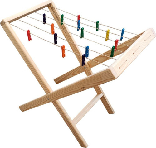 Montessori Ahşap Çamaşır Askısı Mandal Hediyeli