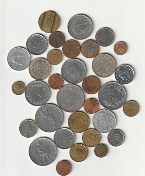 368605bdf191bb Yerli/Yabancı Koleksiyon Başlangıç seti 33Adet Eski Madeni/Jeton