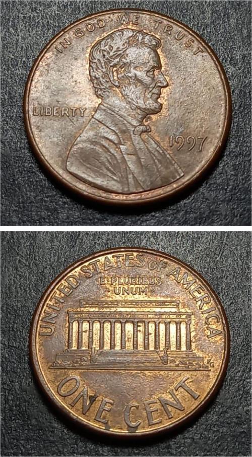 39963687b2125a5b7f Abraham Lincoln 1997ABD 1Cent  Eski Yabancı Madeni Para