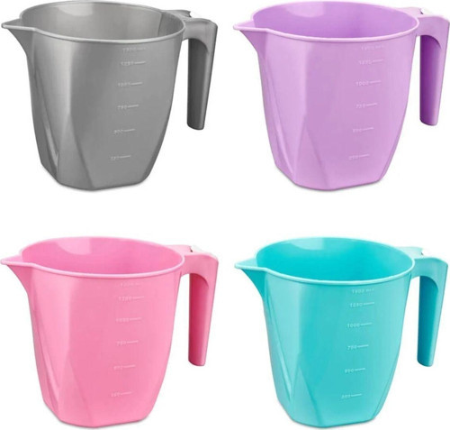 Banyo Maşrapası, 1500 Ml Maşrapa, Renkli Maşrapa, Banyo Tası, Maşrafa 4 Adet