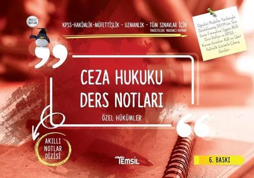 Ceza Hukuku Ders Notları Özel Hükümler