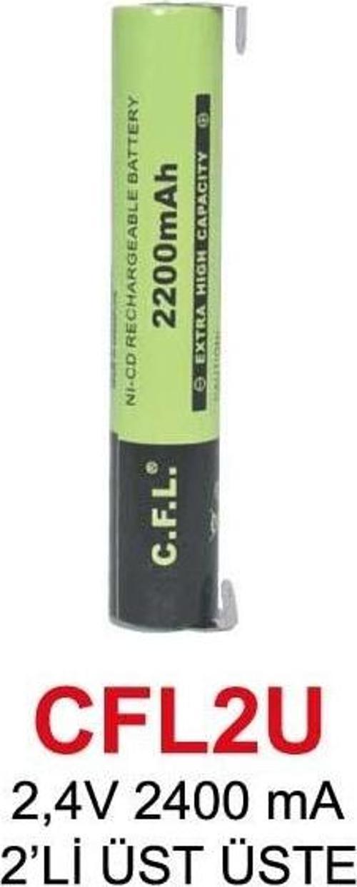 2,4V 2400 mA 2’Lİ ÜST ÜSTE PİL