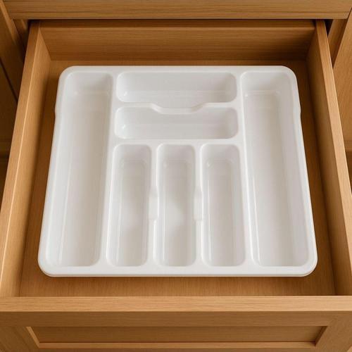 Çekmece Içi Çatal Bıçak Kaşıklık Düzenleyici Jumbo Büyük Boy 7 Bölmeli Çekmece İçi Organizer