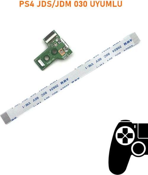 Ps4 V2 Kollar İle Uyumlu Jds Jdm 030 Usb Port Soket Ve 12 Pın Flex Kablo