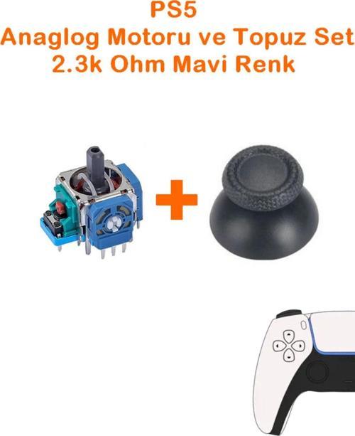 Ps5 Analog Motoru Mavi Renk 2.3K Ohm Ve Topuz Başlık Set Tüm Kollar İle Uyumlu