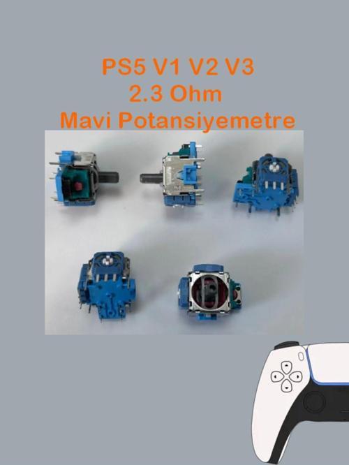 Ps5 Tüm Kollar İle Uyumlu Analog Motoru Mavi Renk 2.3K Ohm Playstation 5 Kol Tamir
