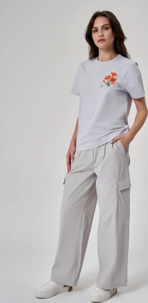 KADIN TSHIRT-1522117 -BUZ MAVİSİ