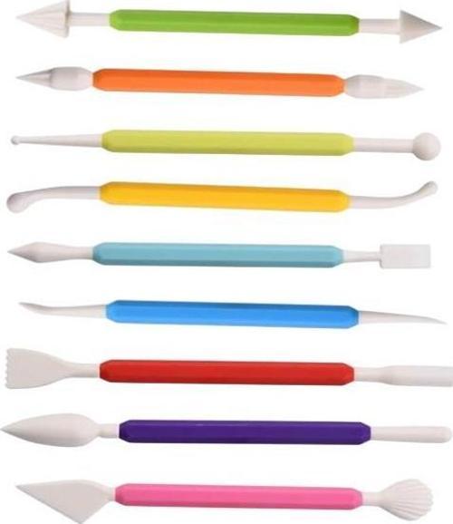 Marzipan Set Şeker Hamuru Şekillendirici 9 Parça