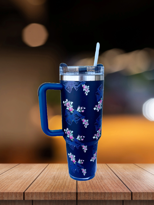 Pipetli 1,2 litre Kulplu Çelik Termos Renkli