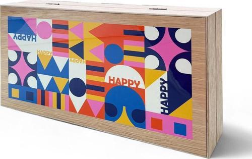 Happy Tavla, Çizilmez Zeminli, Mıknatıslı MDF Kasa, 2 Kat Vernik Cilalı