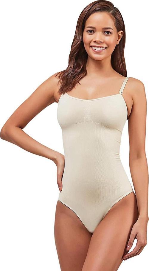 K-14-876 Kadın Beden Küçülten İp Askılı Slip Body Korse