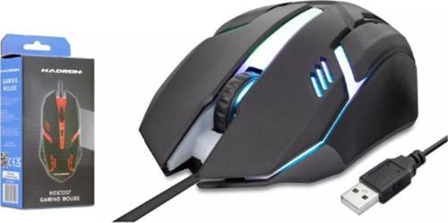 Hdx3257 Kablolu Oyuncu Mouse Rgb 800-1600 Dpi 140Cm Siyah