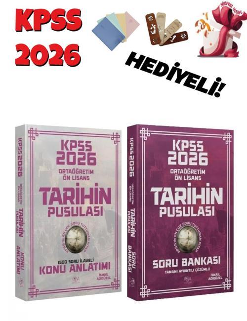 2026 KPSS Lise Ön Lisans Tarihin Pusulası Konu + Soru Bankası Set - İsmail Adıgüzel CBA Yayınları