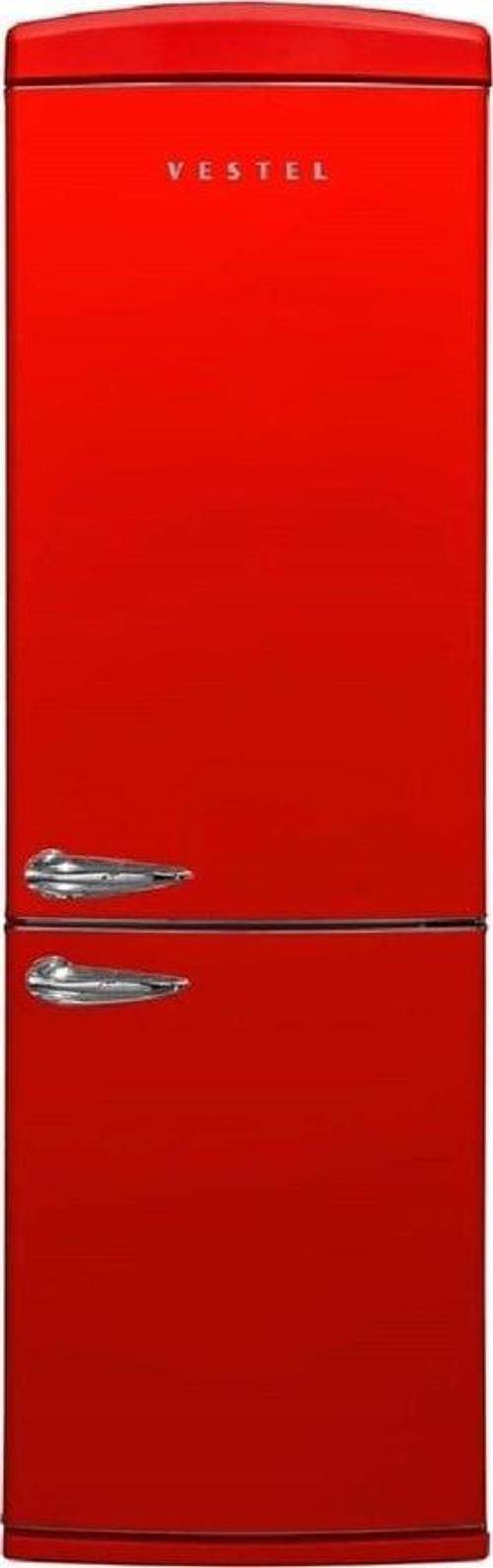 Retro NFK37201 Kırmızı Buzdolabı