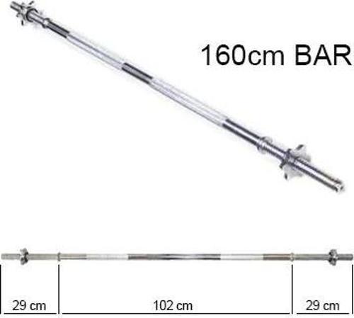 160 cm Krom Uzun Bar (Ağırlık - Halter - Dambıl Barı)