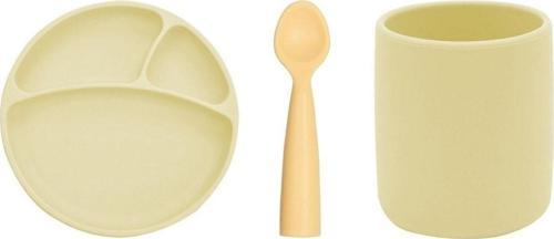 Porsiyon Tabak+Bardak+Nam Nam Kaşık 3'Lü Set