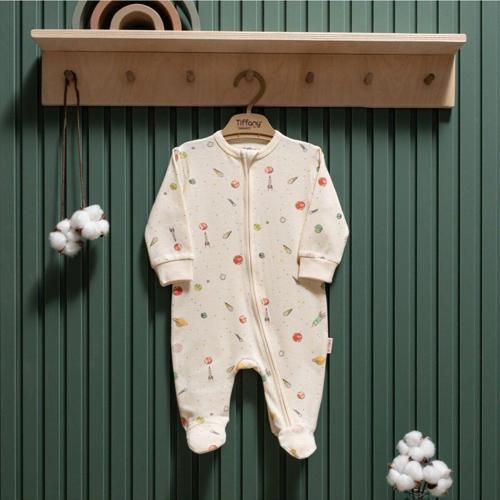 Baby Organic Space Theme Fermuarlı Tulum 44040