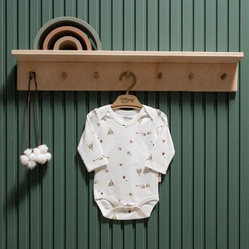 Baby Happy Lambs Organik Theme Uzun Kol Body 33011