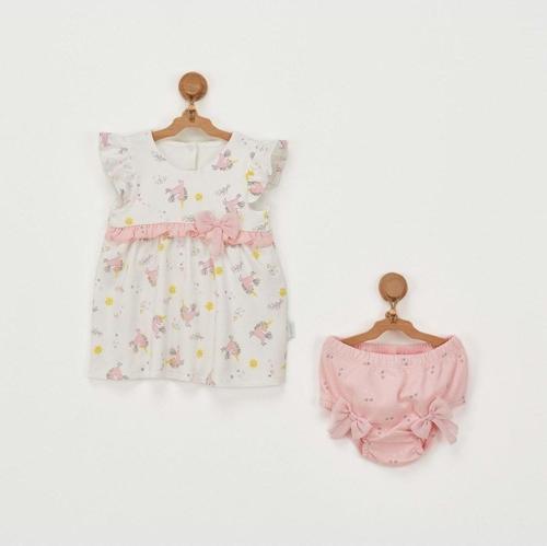 Andy Wawa Bebek Elbise Takım Dress Underpant Set Unıcorn Ac22713