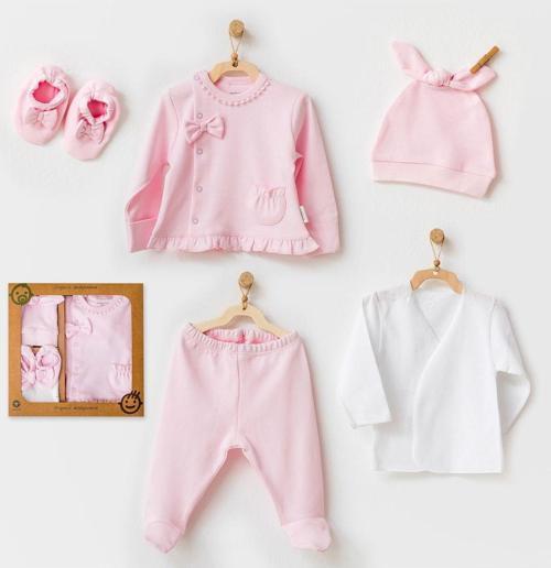 Bebek Hastane Çıkışı 5 Pcs Newborn Set Natura Wawa