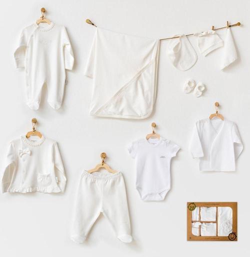 Bebek Hastane Çıkışı 10 Pcs Newborn Set Natura Wawa Organıc