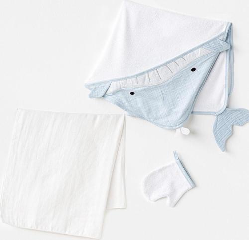 Bebek Havlu Takım 3 Pcs Towel Muslın Set Muslın Home