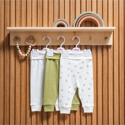 Baby Green Plant Theme 3'Lü Patiksiz Pantolon 48006