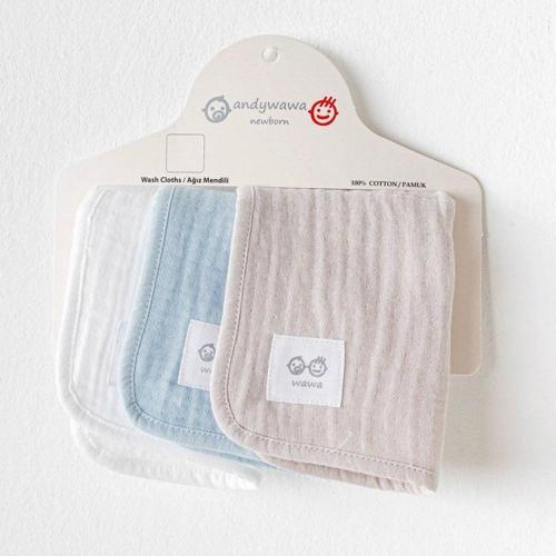 Washcloths 3'Lü Bebek Ağız Mendili Ac25860