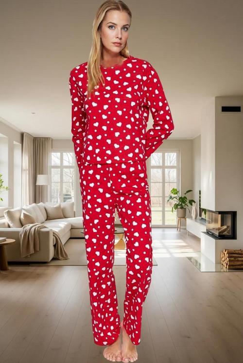 Ev Giyim Seti %100 Pamuk Örme Pijama Takımı Rahat Kalıp Kışlık Seçkin Malzeme Profesyonel Görünüm