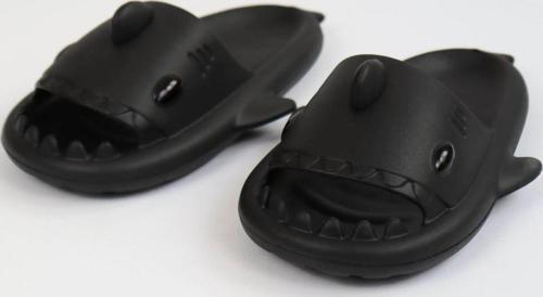   WG500 Köpekbalığı Siyah Unisex Tam Ortopedik Terlik Shark Slides