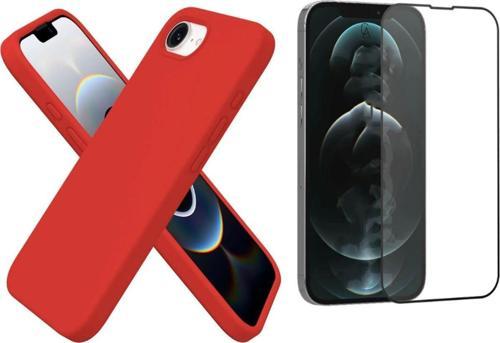 Apple İphone 16E Uyumlu İçi Kadife Lansman Kılıf Ve Seramik Tam Kaplayan Cam Ekran Koruyucu