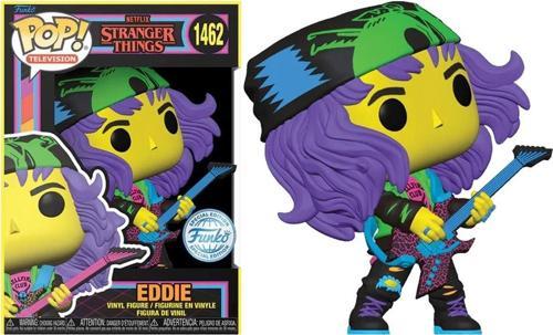 Pop Television Stranger Things Season S3 -Eddie With Guitar Blacklight Special Edition