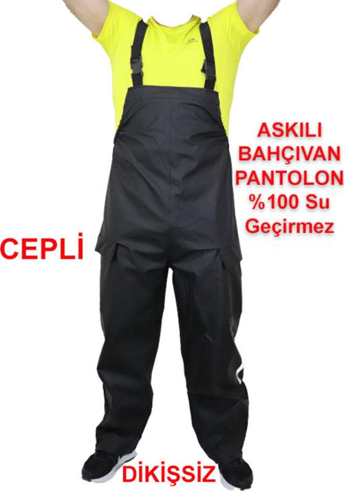 Bahçıvan Tulum Pantalon Dikişsiz %100 Su Geçirmez Tarla Bahçe Hobi