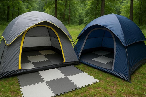 Çadır Matı Çadır Keçesi 20 Mm 50X50 Boyutları Eva Malzemegri Siyah 1 Adet Fiyatıdır