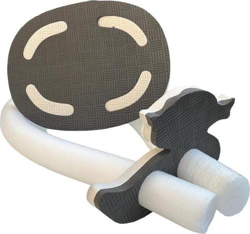 Yüzme Tahtası (3 Lü Set Yüzme Tahtası Makarna Makarna Kilit Aparatı) Siyah Beyaz - Oval