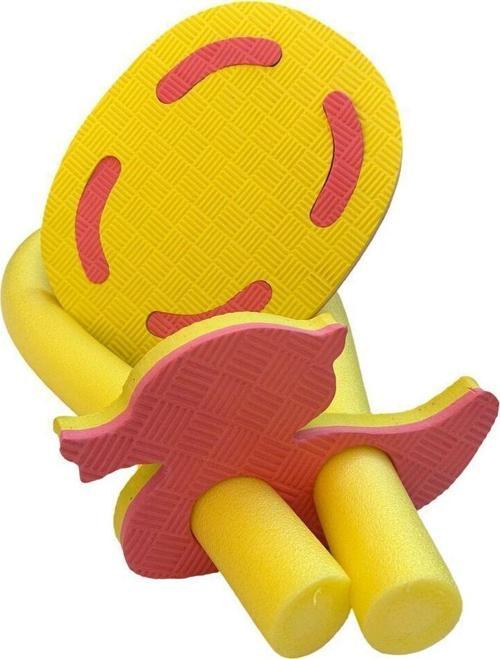 Yüzme Tahtası (3 Lü Set Yüzme Tahtası Makarna Makarna Kilit Aparatı) Sarı Kırmızı- Oval