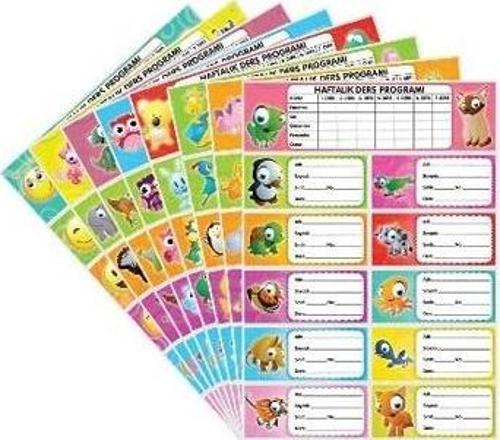Seven Okul Etiketi 3Lü Farklı Modeller - 3 paket