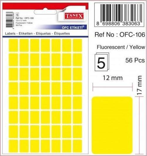 Etiket Ofc-106 Sarı 10 lu 2 paket